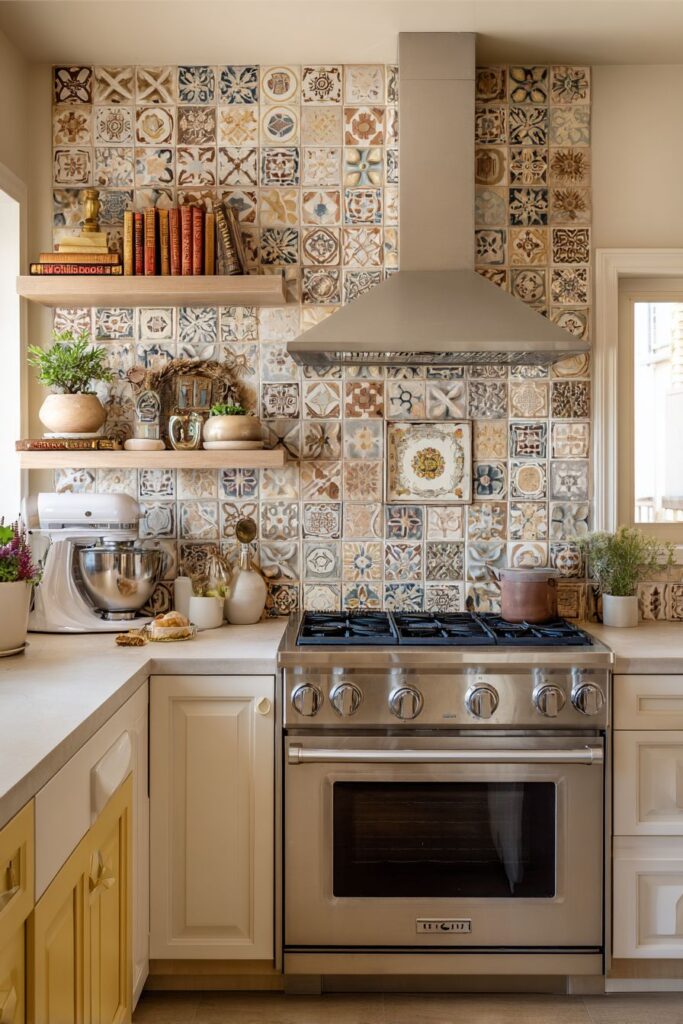 Handcrafted Cottage Kitchen Backsplash