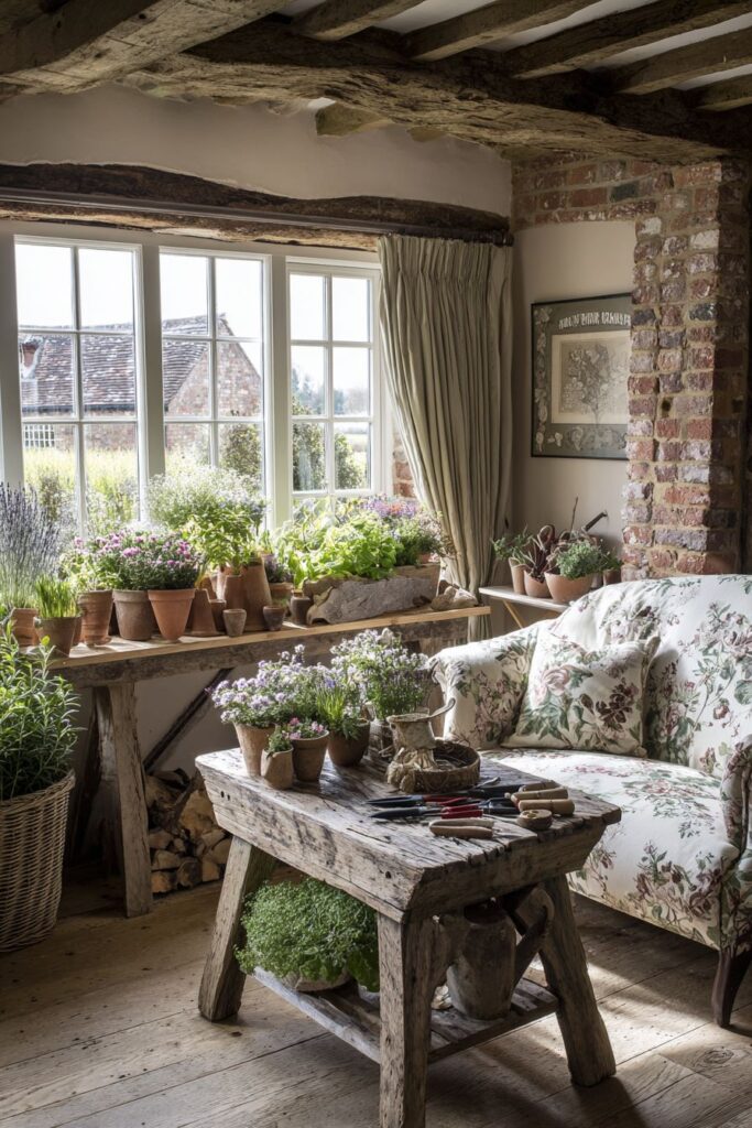 Garden-Integrated Living with Potting Station