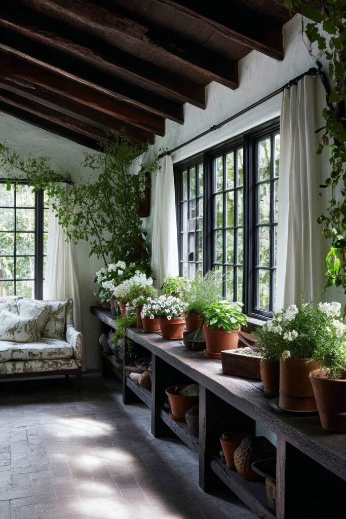 Garden-Integrated Living with Potting Station