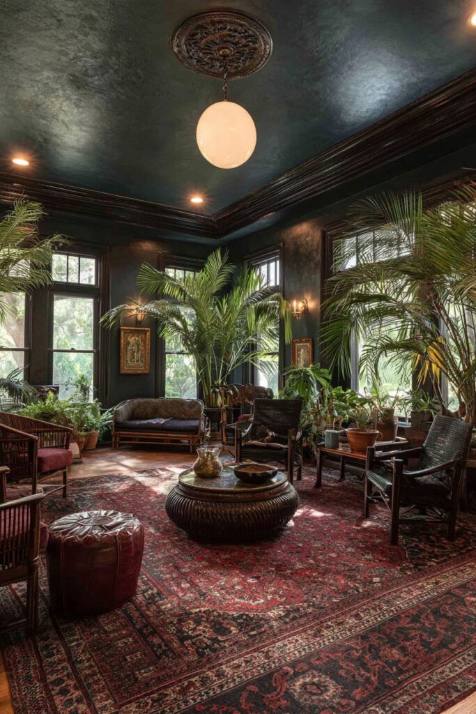 Gallery Seating with Mismatched Vintage Chairs