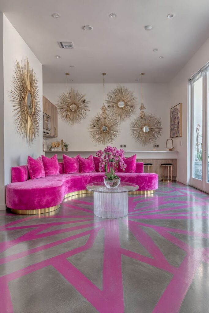 Mirror Multiplication with Hot Pink Drama