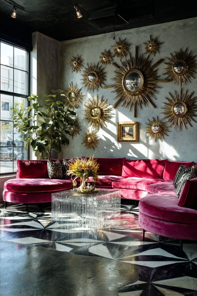 Mirror Multiplication with Hot Pink Drama