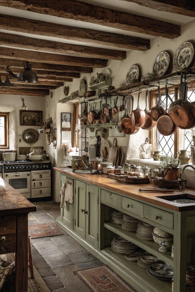 Traditional English Country Kitchen Aesthetic