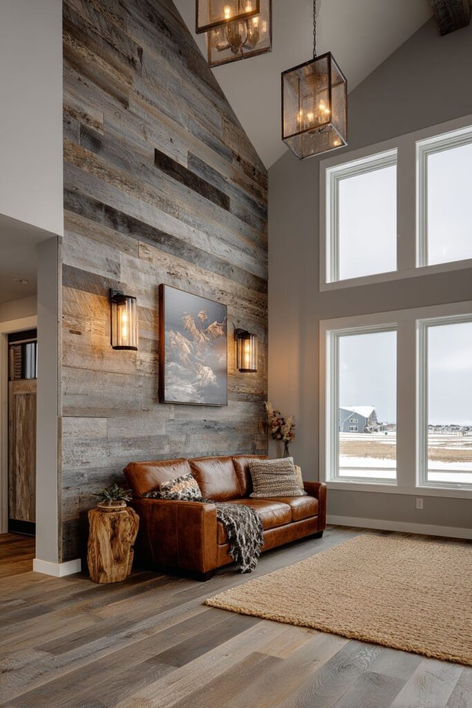 Rustic Reclaimed Barn Wood Accent
