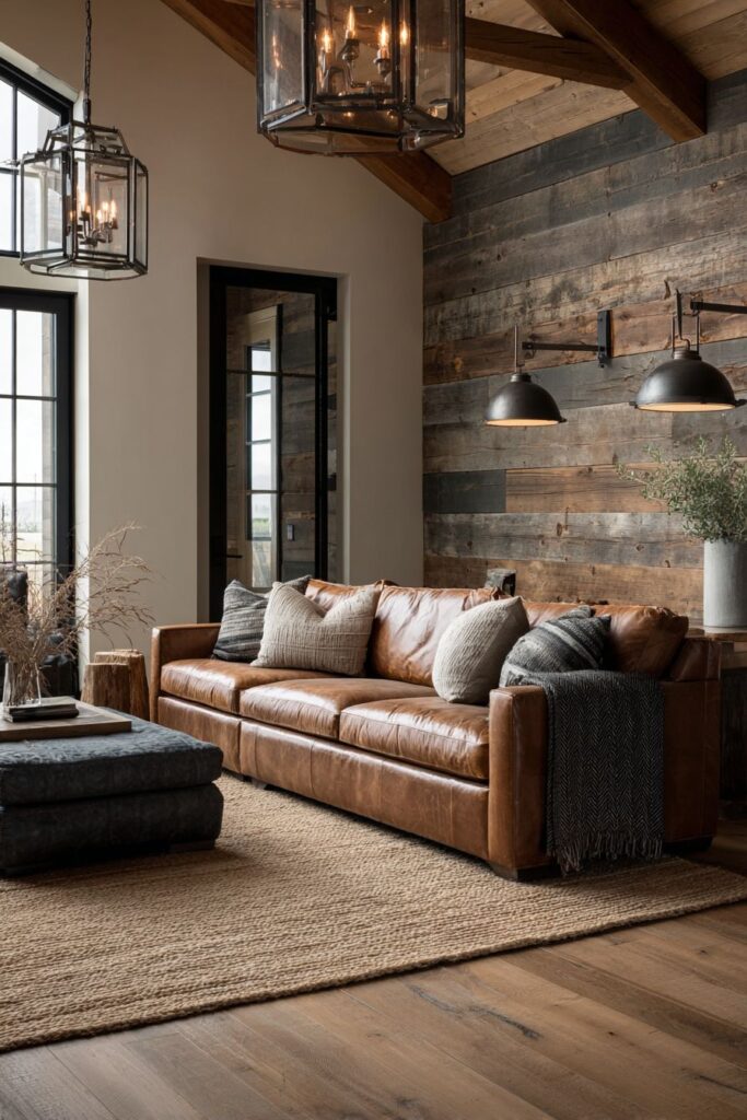 Rustic Reclaimed Barn Wood Accent