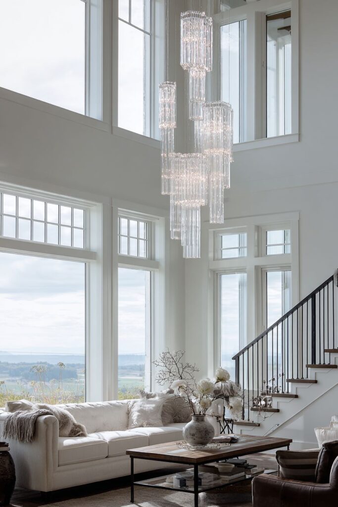 Transitional LED Chandelier with Smart Controls