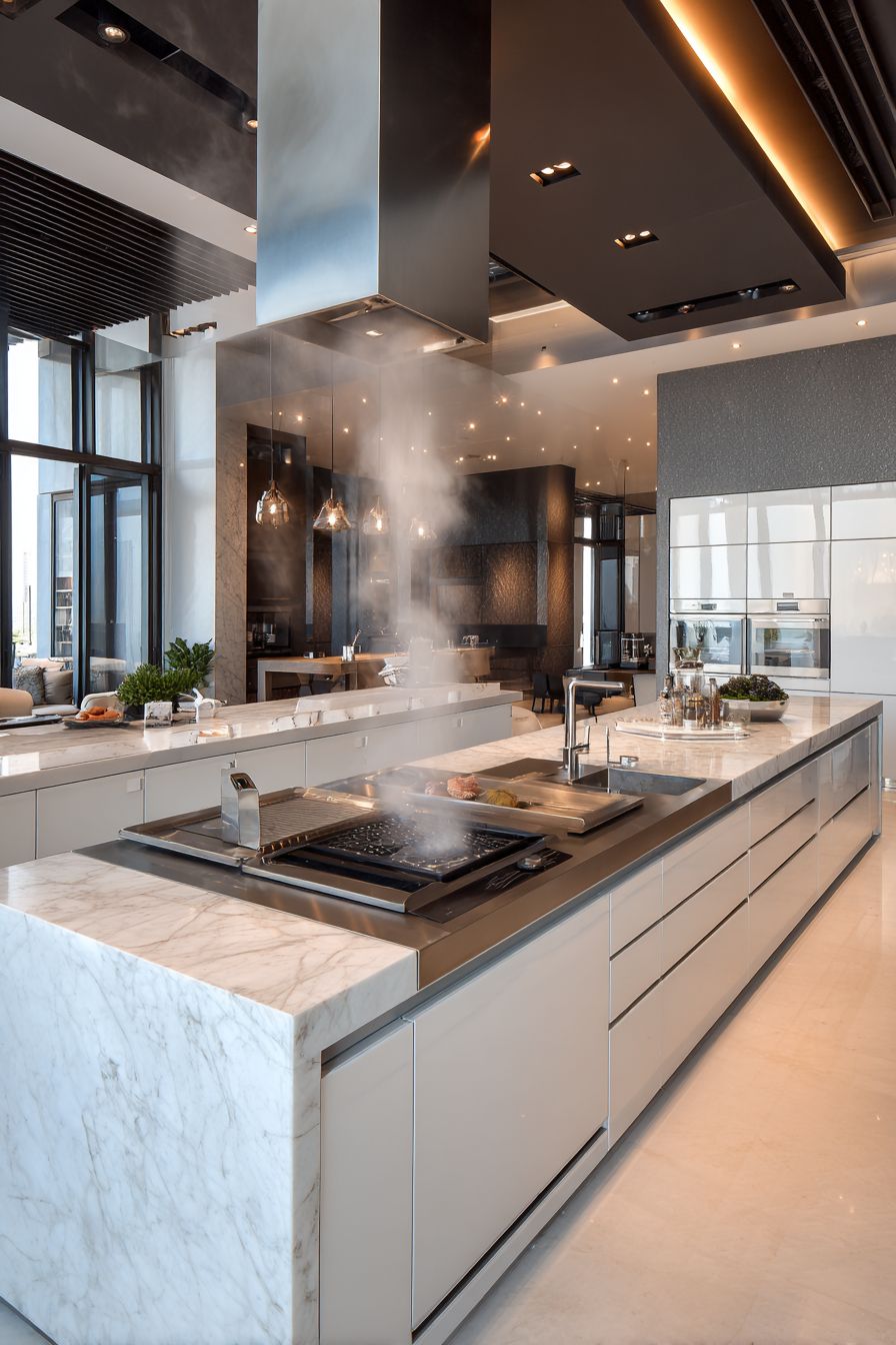 Interactive Cooking Island Design