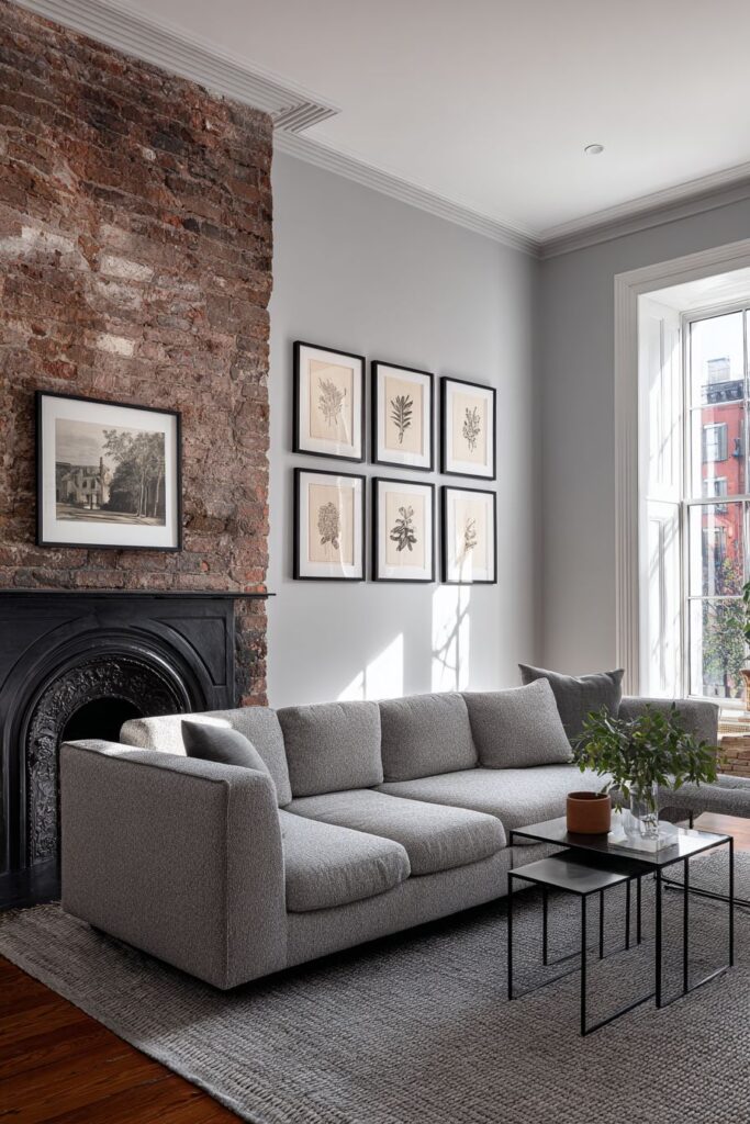  Fireplace Focus with Flexible Surfaces