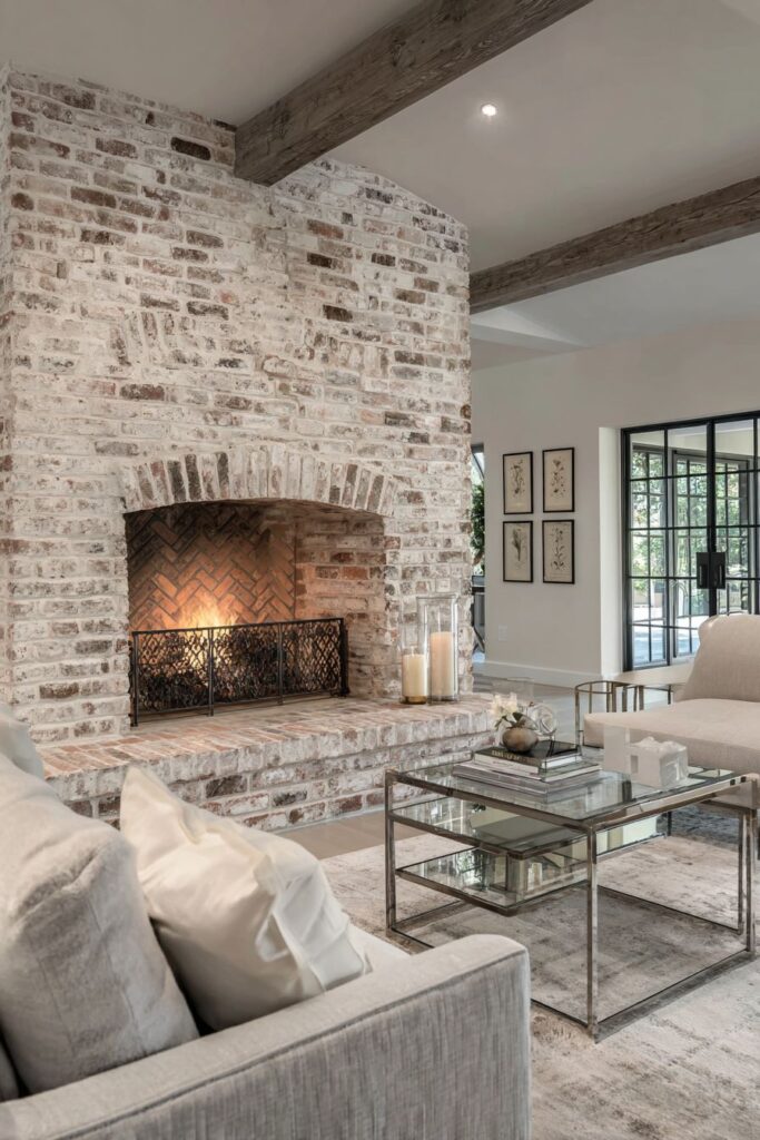  Fireplace Focus with Flexible Surfaces