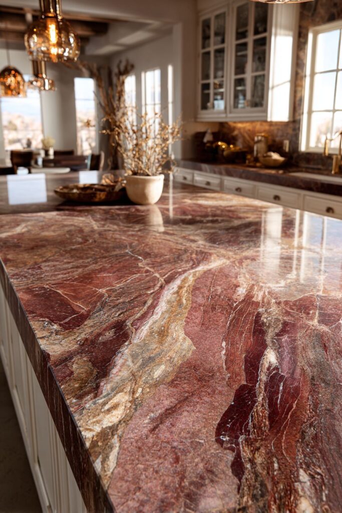 Red Quartzite Natural Beauty