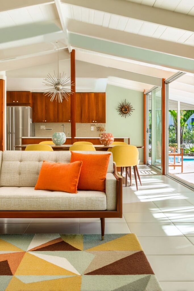 Mid-Century Modern with Retro Warmth