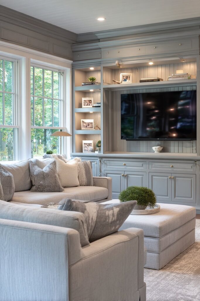Transitional Balanced Entertainment Space