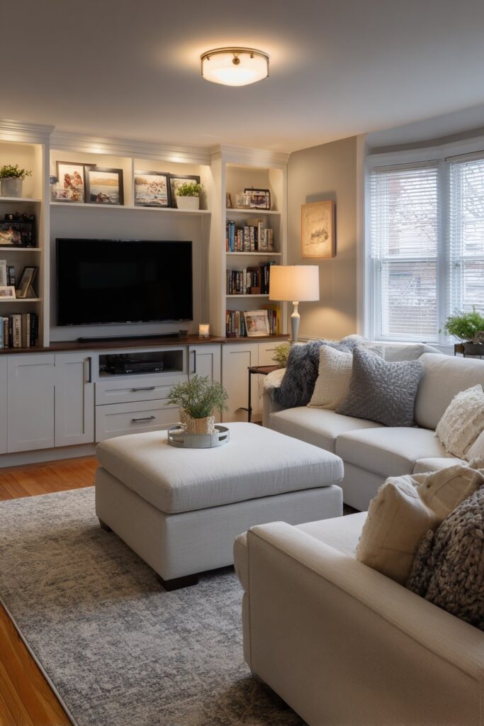 Transitional Balanced Entertainment Space