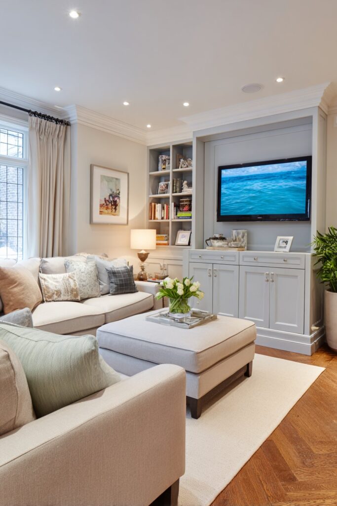 Transitional Balanced Entertainment Space