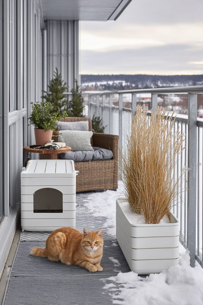 Pet-Friendly Winter Space with Safety Features