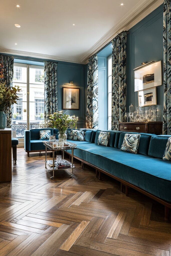 Herringbone Drama with Transportation-Age Glamour