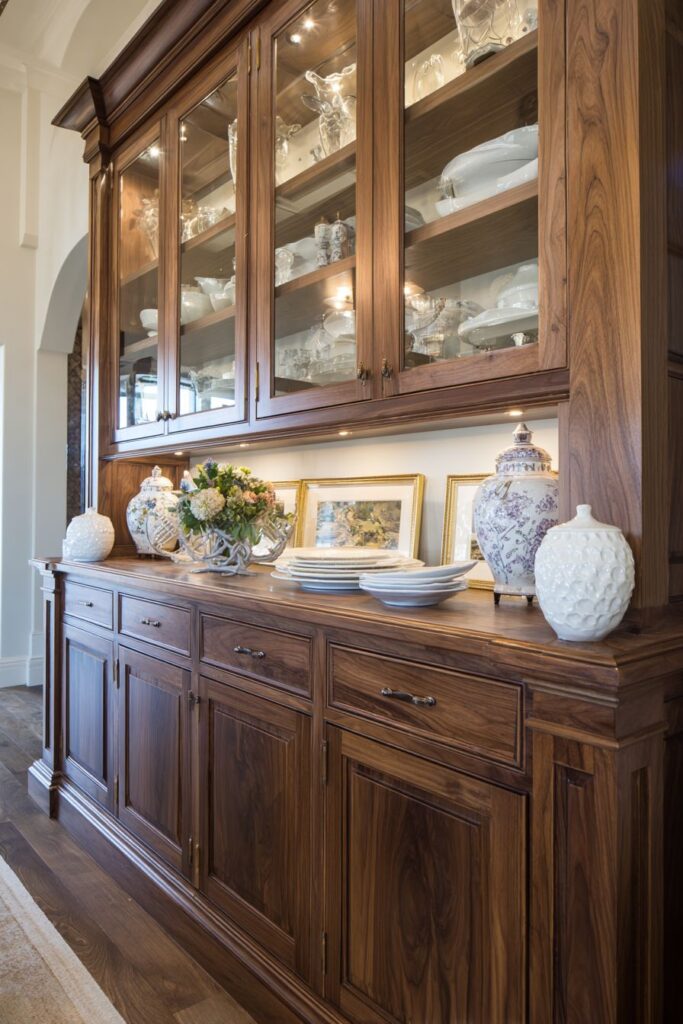 Built-In Custom Millwork Buffet Integration