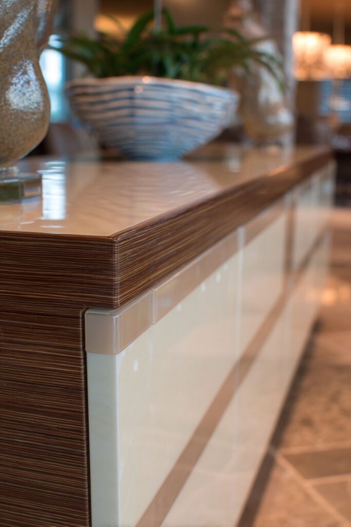 Built-In Custom Millwork Buffet Integration