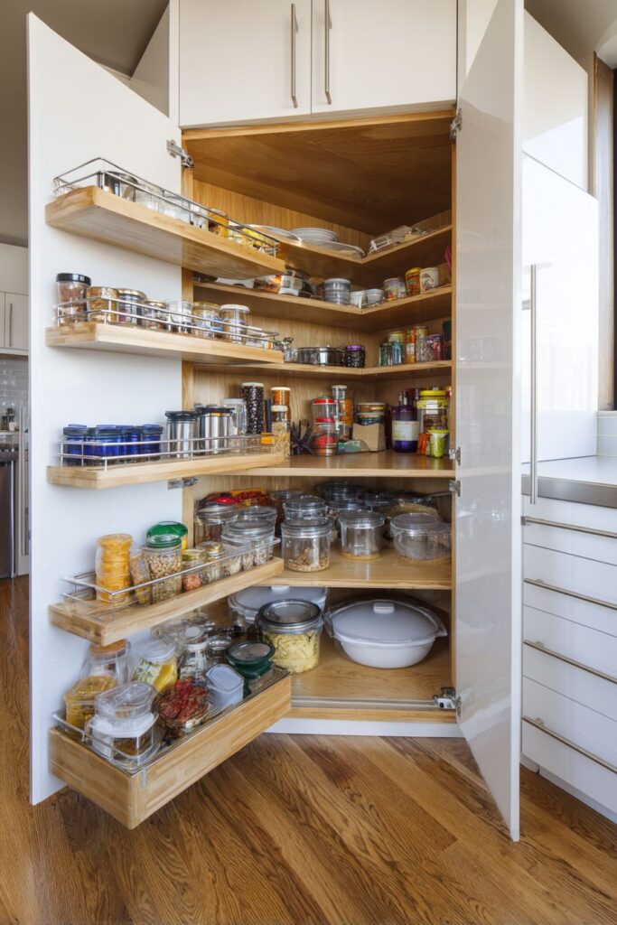 Compact High-Gloss White Urban Kitchen Cabinets