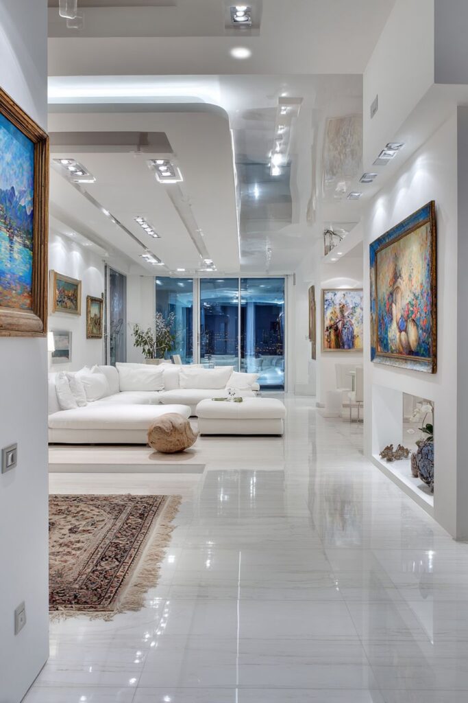 Gallery-Style LED Art Lighting for Residential Settings