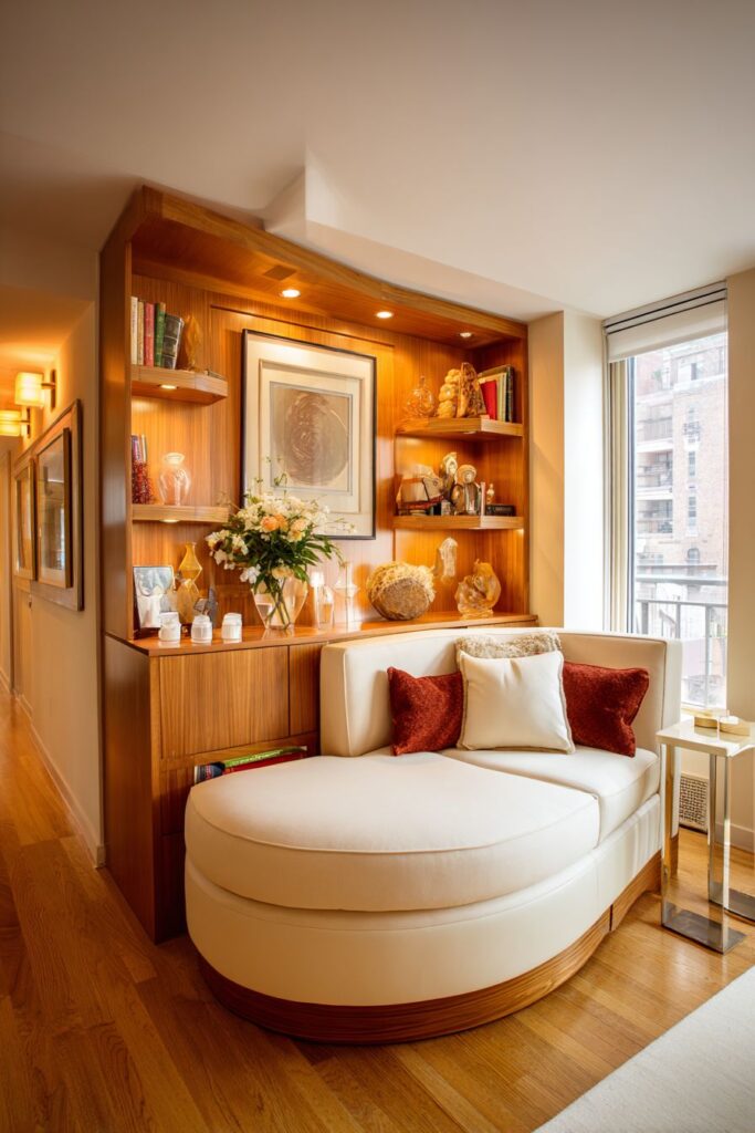 Curved Lines and Vertical Storage