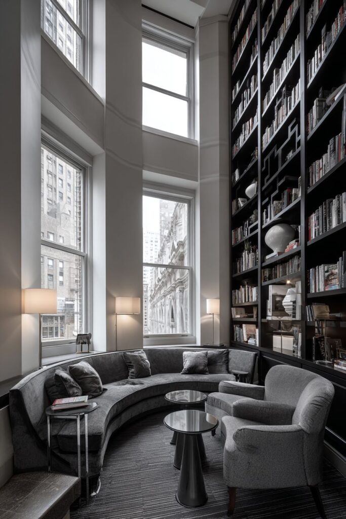 Curved Lines and Vertical Storage