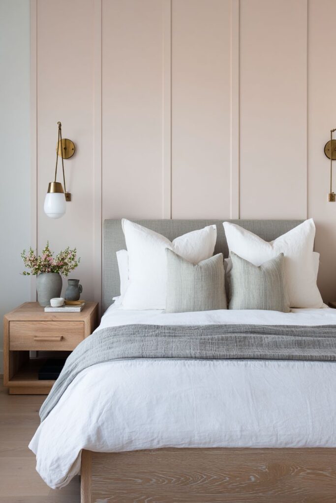 Soft Pink Feature Wall