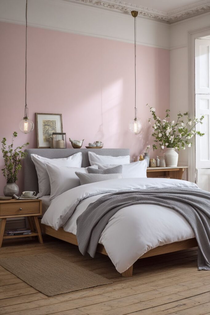 Soft Pink Feature Wall