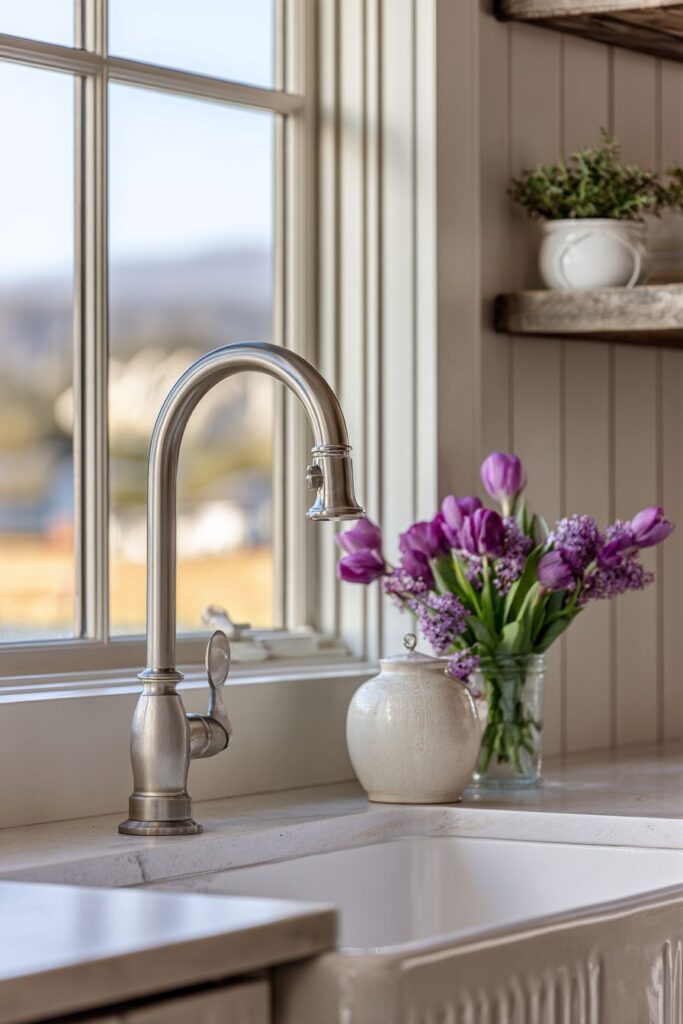 Vintage Farmhouse Sink Focal Point