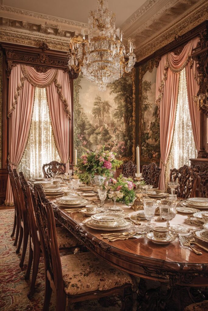 Renaissance Revival Dining Suite