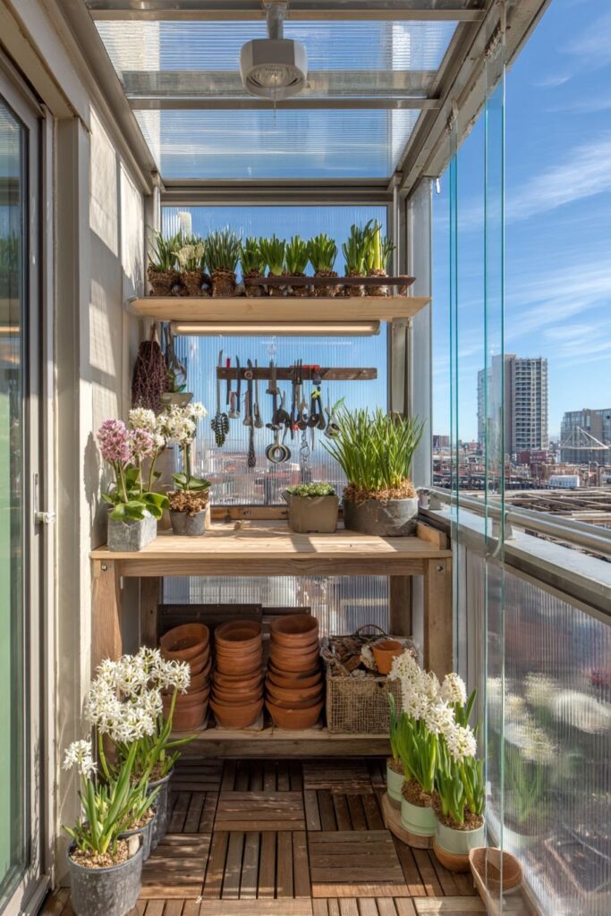 Greenhouse-Style Setup for Winter Gardening