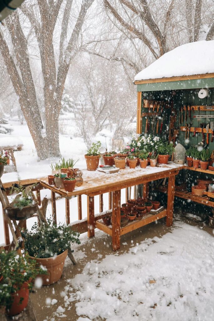 Greenhouse-Style Setup for Winter Gardening