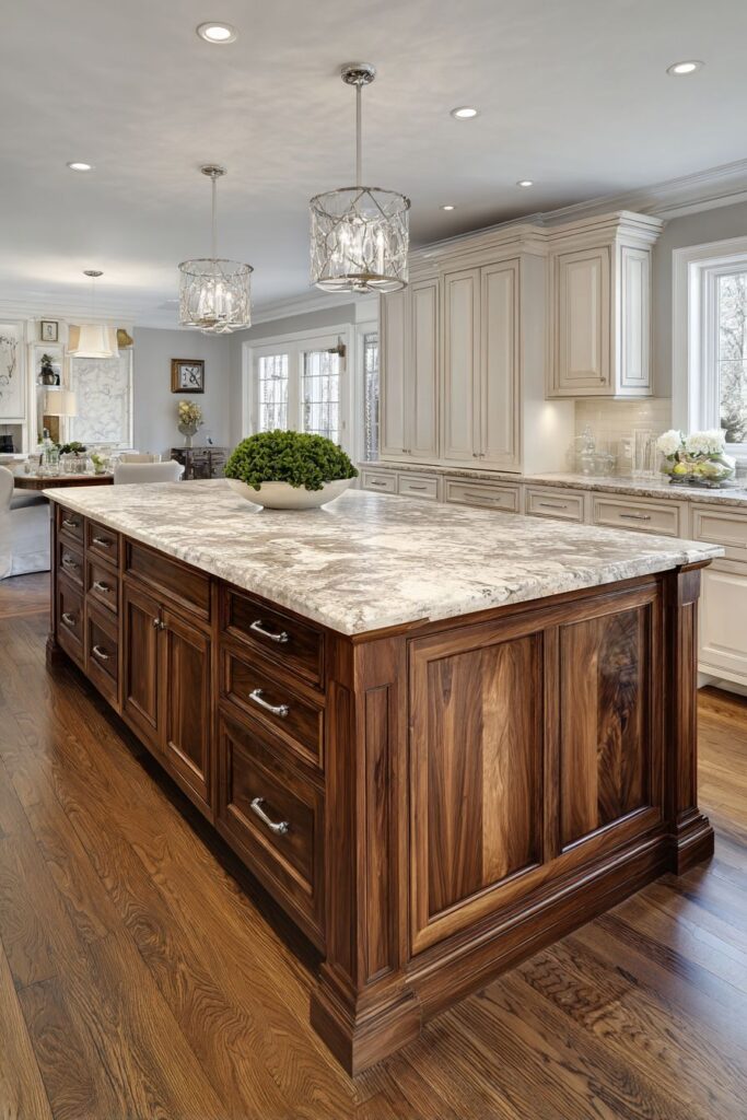 Transitional Two-Tone Mixed Wood Sophistication