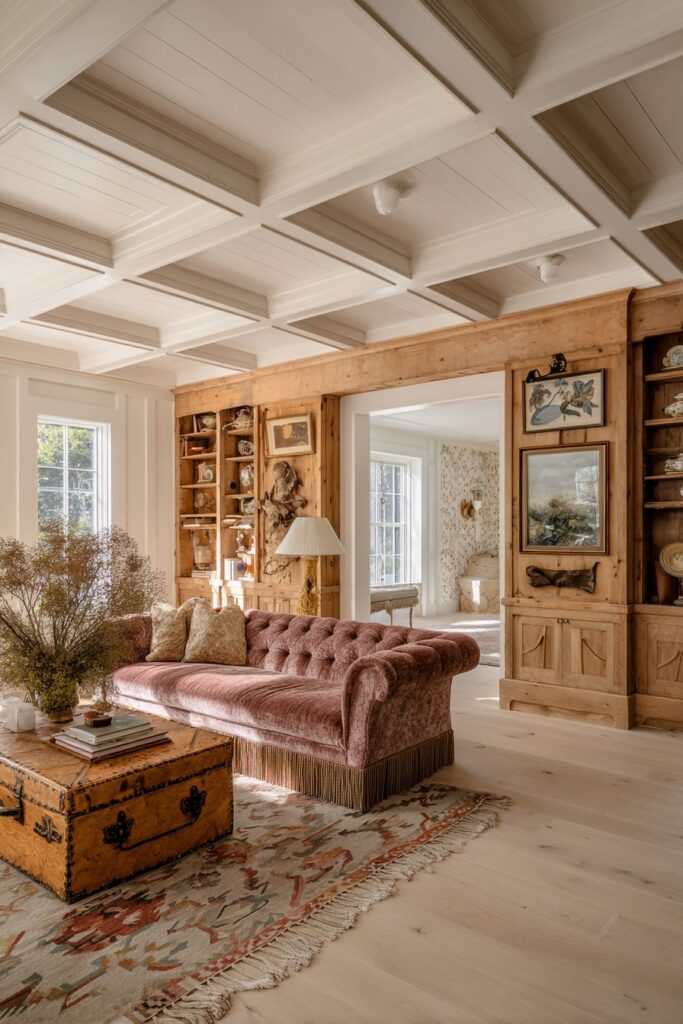 Open Shelving Display with Curated Vintage China