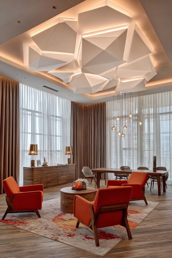 Mid-Century Modern LED Integration with Vintage Aesthetics