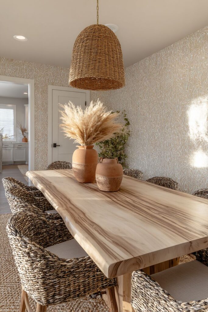 Texture-Emphasized Cerused Oak Design