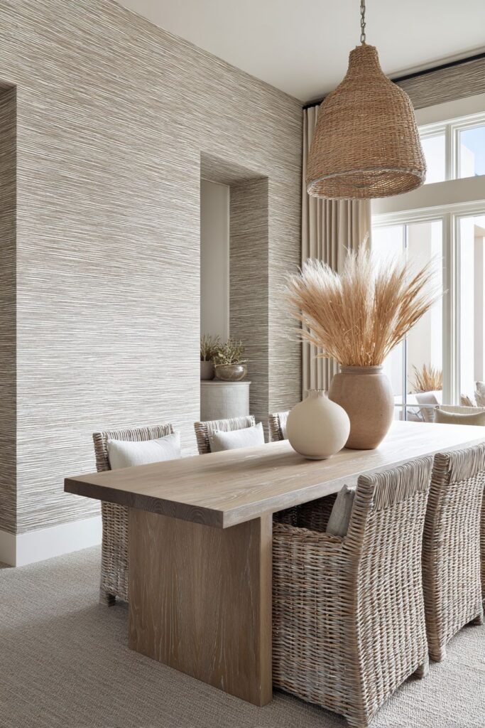 Texture-Emphasized Cerused Oak Design