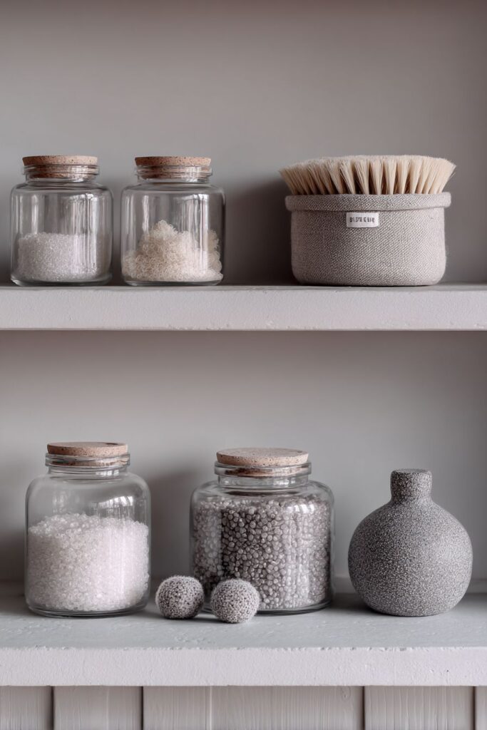 Laundry Room Shelf Functional Organization System