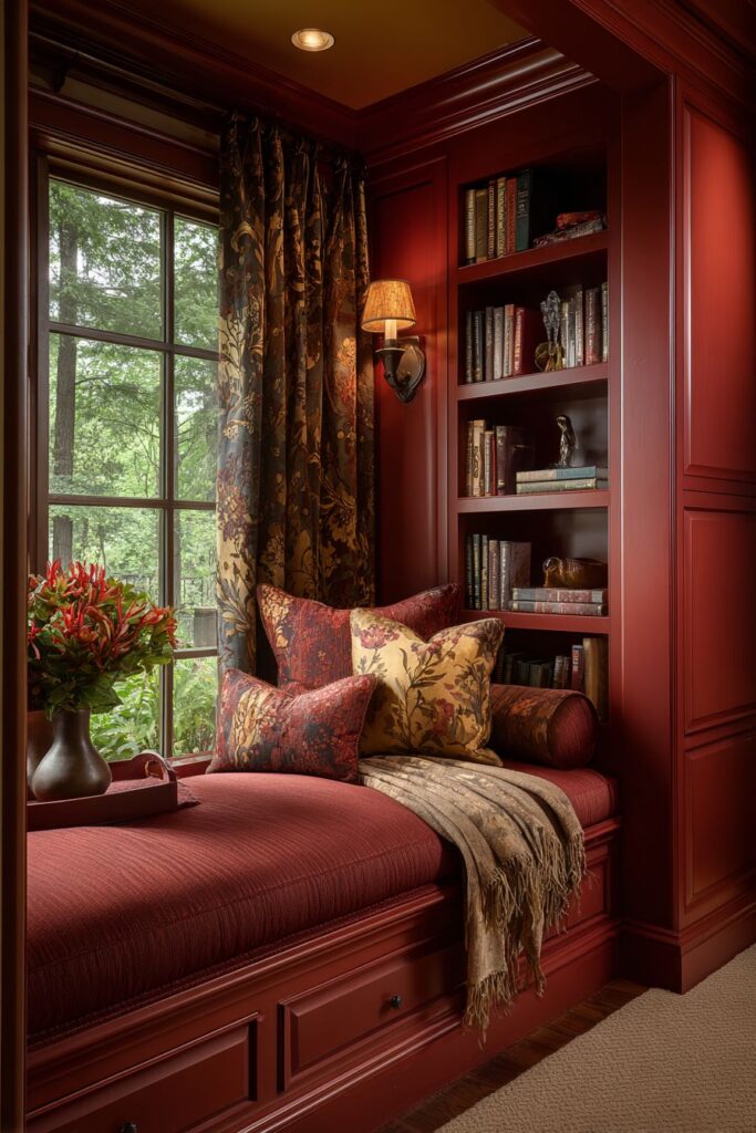 Built-in Window Seat Reading Nook Comfort