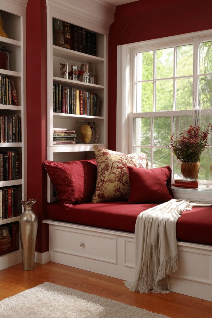 Built-in Window Seat Reading Nook Comfort
