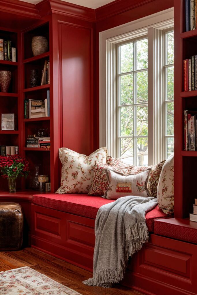 Built-in Window Seat Reading Nook Comfort