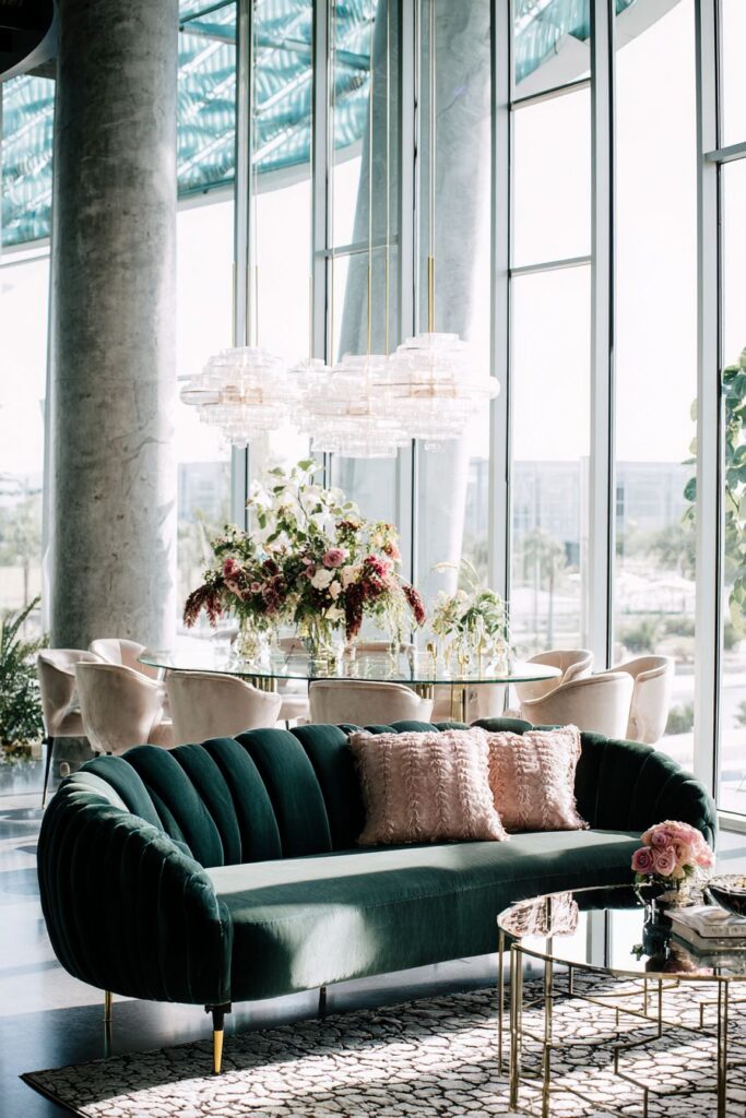 Art Deco Glamour with Luxe Materials