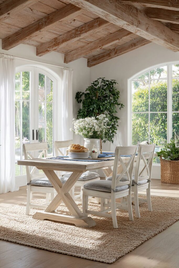 Coastal Weathered White Cross-Back Design