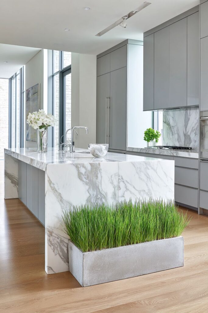 Contemporary Grey and Green Sophistication