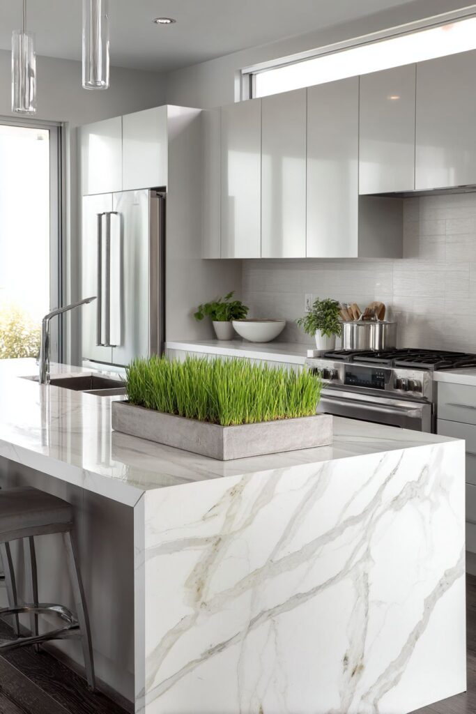 Contemporary Grey and Green Sophistication