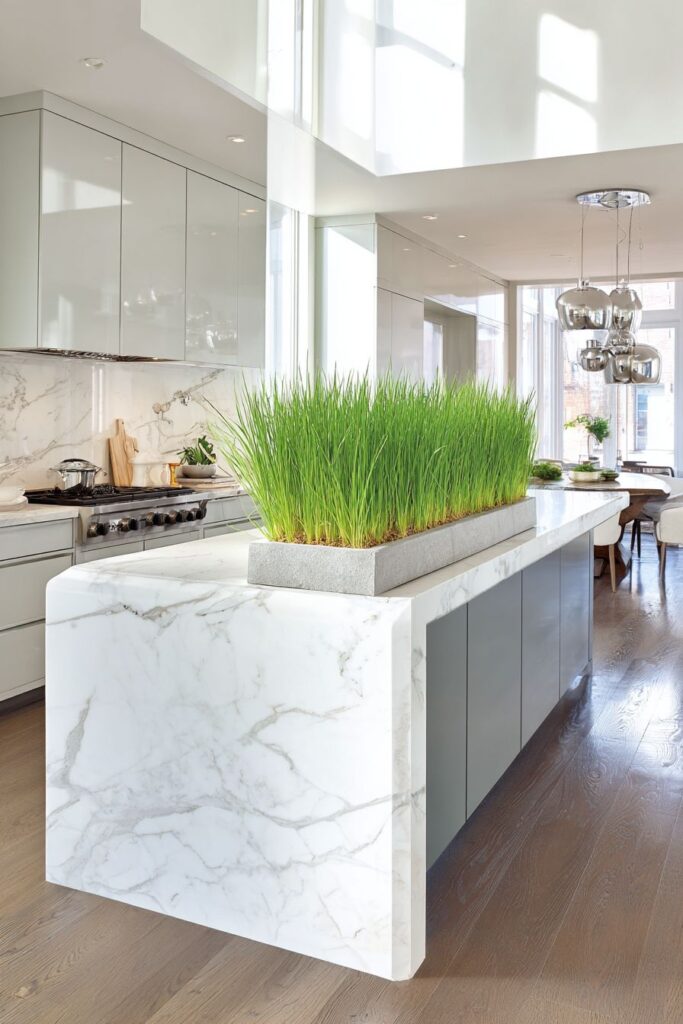 Contemporary Grey and Green Sophistication