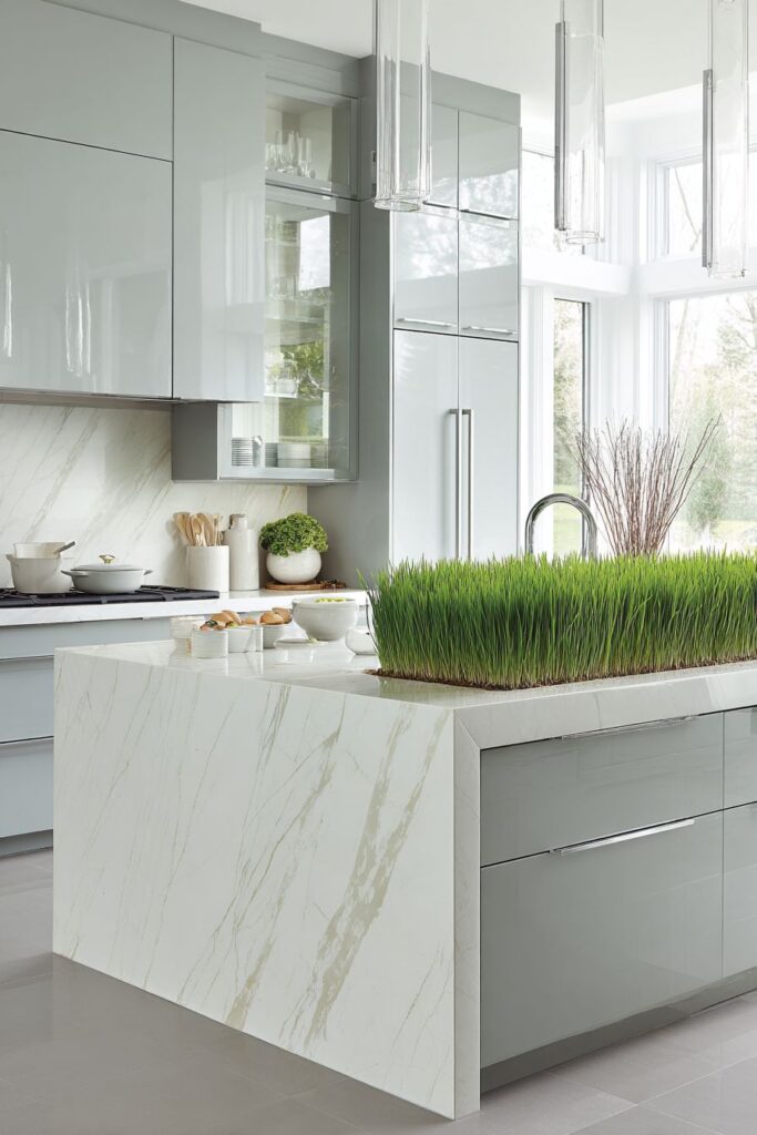 Contemporary Grey and Green Sophistication