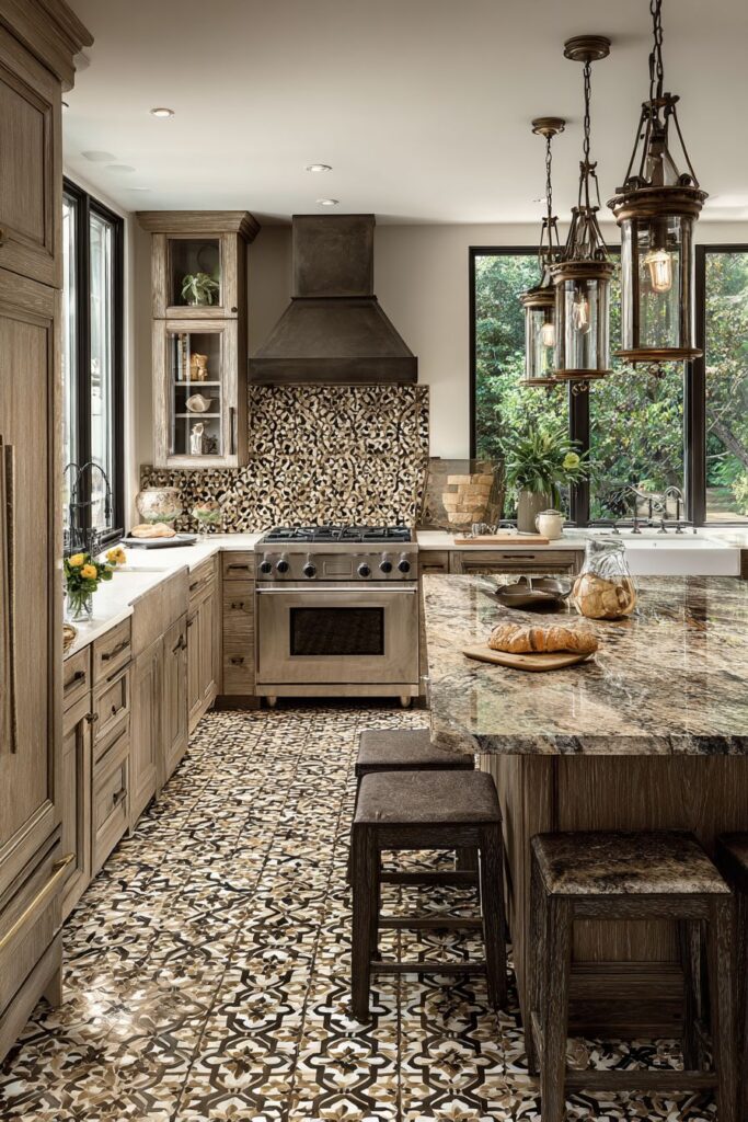  Decorative Floor Patterns in Brown Tones