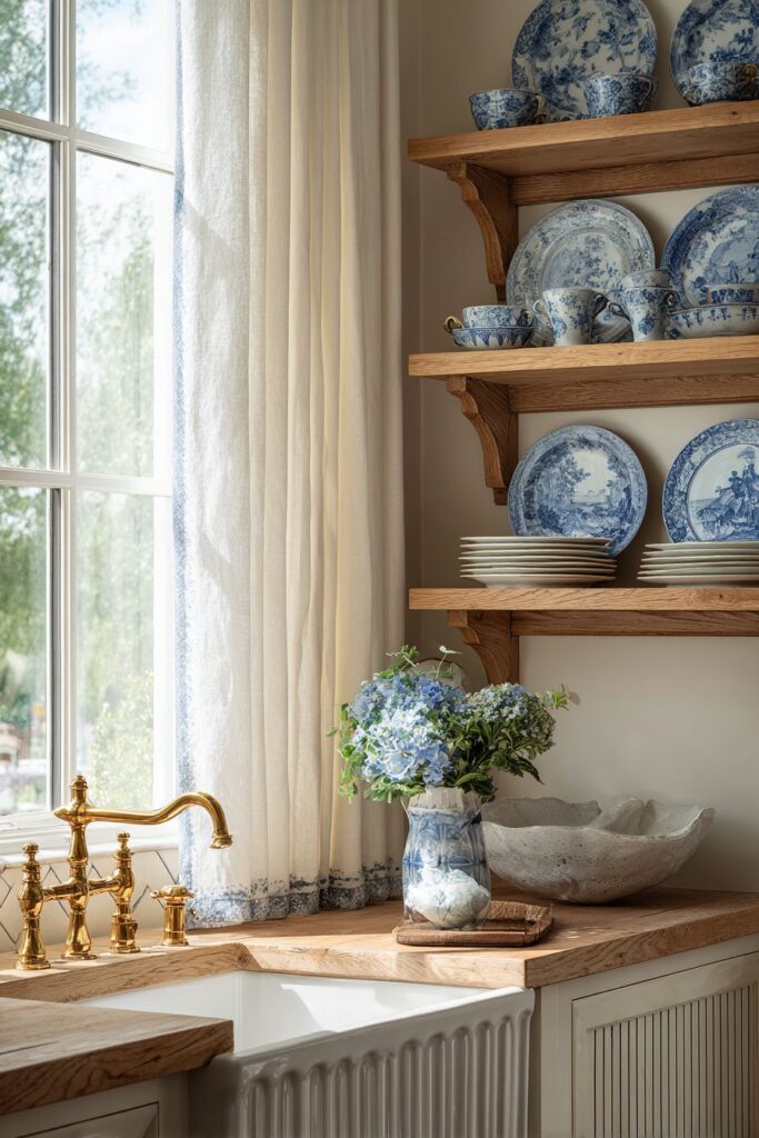 Traditional Cottage Plate Display