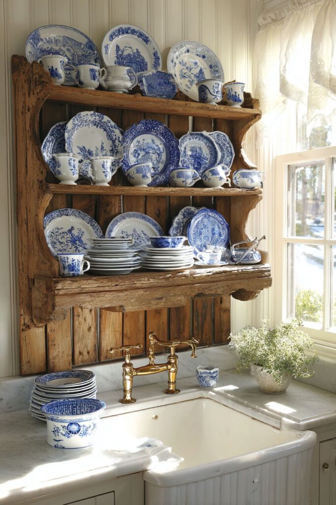 Traditional Cottage Plate Display